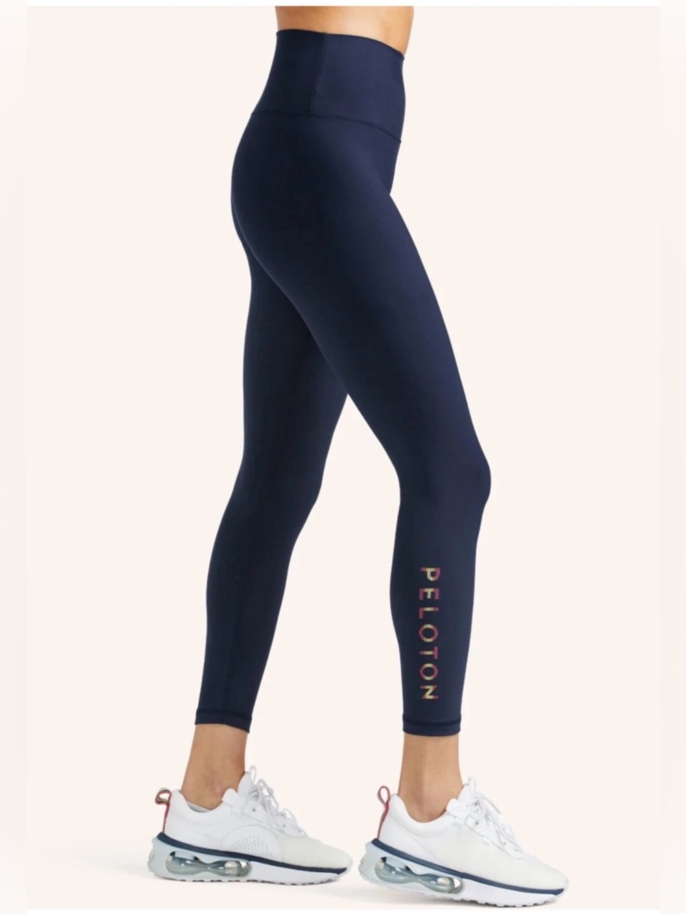 PELOTON Navy Blue Cadent High-Rise Ankle Crop Leggings Bike Cycle XXL ~ Like New - Picture 1 of 13